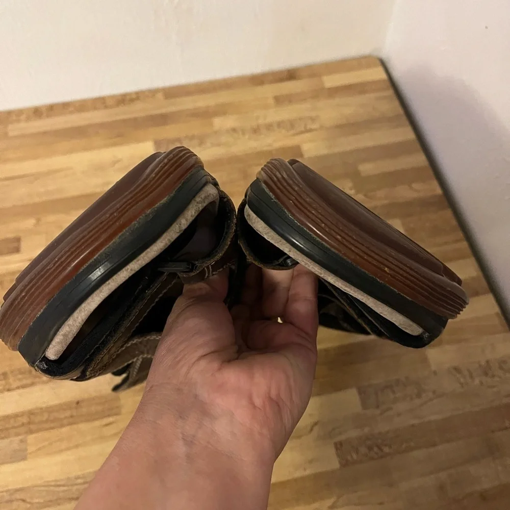 Dr Martens brown leather fisherman criss cross adj. straps sandals sz 12